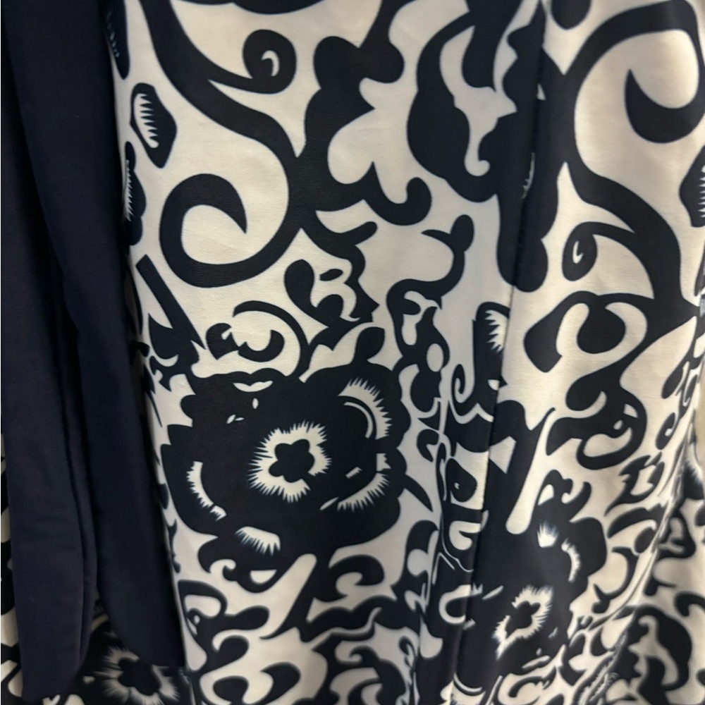 xxxxl navy and white print swim dress - Picture 3 of 4